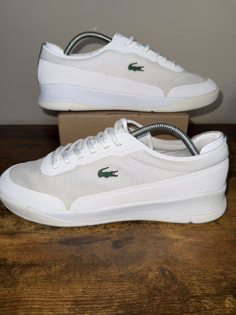 Lacoste Men's White Sneakers US 10.5 LT Spirit Elite 117 1 SPM